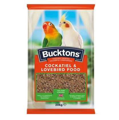 Bucktons Cockatiel & Lovebird 20kg - FREE P&P